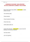 HONDROS 195 EXAM 1 2025 UPDATED  ACTUAL EXAM WITH CORRECT SOLUTIONS&period;