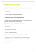 PHC 4101 Bundled Questions and Answers Graded A&plus;