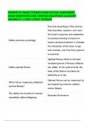 SEMPER FIT BASIC FITNESS EXAM ACTUAL MARINENET EXAM QUESTIONS AND VERIFIED SOLUTIONS &vert;ALREADY GRADED A&plus; &vert; 2025 LATEST VERSION
