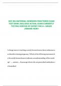 VATI RN MATERNAL NEWBORN PROCTORED EXAM TEST BANK 2025