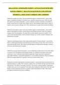 AQA A-LEVEL  GEOGRAPHY PAPER 1  ACTUAL EXAM WITH 100&percnt; RATED CORRECT   REAL EXAM QUESTIONS AND ANSWERS   GRADED A&plus; &vert;2025 LATEST VERSION &vert; 100&percnt; VERIFIED