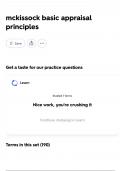 mckissock basic appraisal principles 2025 Actual exam &lpar;Testing Real Exam Questions&rpar;and verified Answers &lpar; 100&percnt; accurate&rpar; GUARANTEED SUCCESS&vert; GET IT RIGHT&excl;&excl;