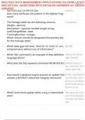 WGU D427 DATA MANAGEMENT APPLICATIONS OA EXAM LATEST 2025 ACTUAL  QUESTIONS WITH DETAILED ANSWERS &sol;A&plus; GRADE ASSURED