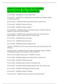 USPS EXAM 421 SSA ACADEMY QUESTIONS AND ANSWERS