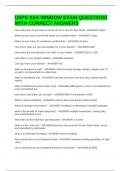 USPS SSA WINDOW EXAM QUESTIONS WITH CORRECT ANSWERS