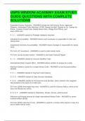 USPS WINDOW ACADEMY EXAM STUDY GUIDE QUESTIONS WITH COMPLETE SOLUTIONS