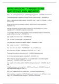 USPS WINDOW TRAINING EXAM QUESTIONS AND ANSWERS