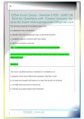 CPSM Study Group - Domain 5 TEST - SMPS OK  2025 rev Questions with  Correct Answers  for  Specific Exam Mail supergrades12&commat;gmail&period;com