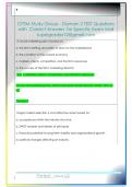 CPSM Study Group - Domain 2 TEST Questions  with  Correct Answers  for Specific Exam Mail  supergrades12&commat;gmail&period;com