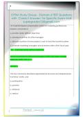 CPSM Study Group - Domain 6 TEST Questions  with  Correct Answers  for Specific Exam Mail  supergrades12&commat;gmail&period;com 