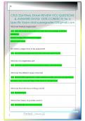 CRJS 324 FINAL EXAM REVIEW VCU QUESTIONS  & ANSWERS RATED 100&percnt; CORRECT&excl;&excl;