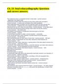 Ch&period; 23- fetal echocardiography Questions and correct answers