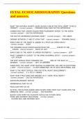 FETAL ECHOCARDIOGRAPHY Questions and answers