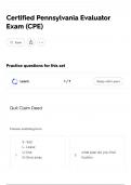 Certified Pennsylvania Evaluator Exam &lpar;CPE&rpar; 2025&vert;COMPLETE EXAM TEST &lpar;questions and verified answers&rpar; FREQUENTLY MOST TESTED QUESTIONS &vert;already graded A&plus;&vert;100&percnt; passed&excl;&excl;