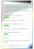 DATABASE MANAGEMENT SYSTEM MCQS  Questions with  Correct Answers  
