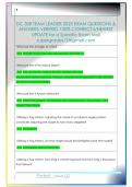 DC 308 TEAM LEADER 2025 EXAM QUESTIONS &  ANSWERS VERIFIED 100&percnt; CORRECT&excl;&excl;&sol;NEWEST  UPDATE