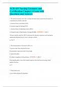 NUR 419 Nursing Licensure and Certification Chapter 4 Exam with Questions and Answers