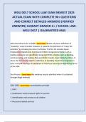 WGU D017 SCHOOL LAW EXAM NEWEST 2025  ACTUAL EXAM WITH COMPLETE 90&plus; QUESTIONS  AND CORRECT DETAILED ANSWERS &lpar;VERIFIED  ANSWERS&rpar; ALREADY GRADED A&plus; &sol; SCHOOL LAW&colon;  WGU D017 &vert; GUARANTEED PASS