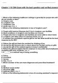 Chapter 1-10 CNA Exam with the best question and verified answers