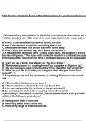 BUNDLE FOR Chapter 1-10 CNA Exam with the best question and verified answers