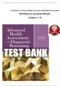 Test Bank For Advanced Health Assessment and Diagnostic Reasoning&comma; 4th Edition by Jacqueline Rhoads&comma; All Chapters 1 - 18&comma; Verified Newest Version