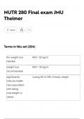 NUTR 280 Final exam JMU Theimer &lpar;2025&rpar; ACTUAL EXAM comprehensive questions and verified accurate solution &lpar;Detailed & Elaborated&rpar; &vert;get it 100&percnt; accurate&excl;&excl; 2025 TEST&excl;&excl;