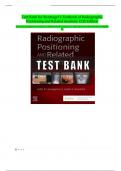 Test Bank for Bontrager&rsquo;s Textbook of Radiographic Positioning and Related Anatomy 11th Edition by John Lampignano and Leslie E&period; Kendrick&vert; All Chapters&lpar;1-20&rpar;&vert; Expert Verified Answers&vert; GRADE A&plus;
