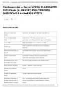 Cardiovascular -- Barron's CCRN ELABORATED 2025 EXAM &lpar;A&plus; GRADED 100&percnt; VERIFIED&rpar; QUESTIONS & ANSWERS LATEST&excl;&excl;