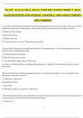 PSI FNP   ACTUAL FINAL  EXAM   WITH 100&percnt; RATED CORRECT   REAL EXAM QUESTIONS AND ANSWERS   GRADED A&plus; &vert;2025 LATEST VERSION &vert; 100&percnt; VERIFIED