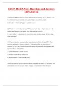 ECON 104 BUNDLED EXAMS WITH COMPLETE SOLUTIONS 