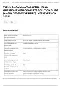 TXRH - To-Go Menu Test ACTUAL EXAM QUESTIONS WITH COMPLETE SOLUTION GUIDE &lpar;A&plus; GRADED 100&percnt; VERIFIED&rpar; LATEST VERSION 2025&excl;&excl;