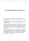 ALF Core Training test with all answers&period;
