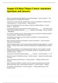 Semper Fit Basic Fitness Course -marinenet Questions and answers&period;