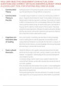 WGU C909 OBJECTIVE ASSESSMENT EXAM ACTUAL EXAM  QUESTIONS AND CORRECT DETAILED ANSWERS &vert;ALREADY GRADED A&plus;&vert;&vert; EXCELLENT TOOL FOR STUDYING WGU C909 OA EXAM