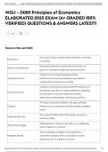 WGU - D089 Principles of Economics ELABORATED 2025 EXAM &lpar;A&plus; GRADED 100&percnt; VERIFIED&rpar; QUESTIONS & ANSWERS LATEST&excl;&excl;