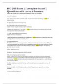 BIO 265 Exam 1 &vert; complete Actual &vert; Questions with correct Answers