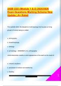 &lpar;ASB 222&rpar; &lpar;Module 1 & 2&rpar; 2025&sol;2026  Exam Questions Marking Scheme New  Update &vert; A&plus; Rated 