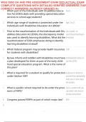 WGU D002 OA AND PRE ASSESSMENT EXAM 2025 ACTUAL EXAM COMPLETE QUESTIONS WITH DETAILED VERIFIED ANSWERS &lpar;100&percnt; CORRECT ANSWERS&rpar; &sol;ALREADY GRADED A&plus;
