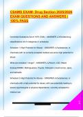 CSAM EXAM PACKAGE DEAL QUESTIONS AND VERIFIED DETAILED ANSWERS &vert; 100&percnt; GUARANTEED PASS &vert; ALREADY GRADED A&plus;