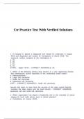 Ctr Practice Test With Verified Solutions&period;