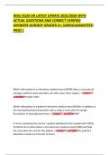 WGU D220 OA LATEST UPDATE 2025&sol;2026 WITH  ACTUAL QUESTIONS AND CORRECT VERIFIED  ANSWERS ALREADY GRADED A&plus; &lpar;100&percnt;GUARANTEED  PASS&excl; &rpar;