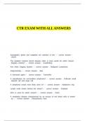 CTR EXAM WITH ALL ANSWERS