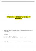 CTR EXAM WITH 100- CORRECT ANSWERS&period;