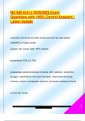 NU 545 Unit 3 2025&sol;2026 Exam  Questions with 100&percnt; Correct Answers &vert;  Latest Update 