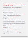 Delta Ramp Test Exam Questions And Answers  Verified 100&percnt; Correct 