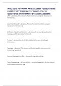 WGU D315 NETWORK AND SECURITY FOUNDATIONS EXAM STUDY GUIDE LATEST COMPLETE 270 QUESTIONS AND CORRECT DETAILED ANSWERS