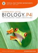  IGCSE CAMBRIDGE BIOLOGY TOPIC WISE QUESTIONS &plus; ANSWERS &vert; COMPLETE SYLLABUS