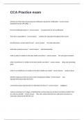 CCA Practice exam complete questions with correct detailed answers&period;