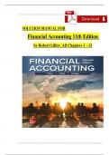Solution Manual for Financial Accounting 11th Edition Robert Libby&comma; Patricia Libby&comma; Complete Chapters 1 - 13&comma; Verified Newest Version