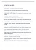 SWINA LASER QUESTIONS AND ANSWERS 100&percnt; SOLVED